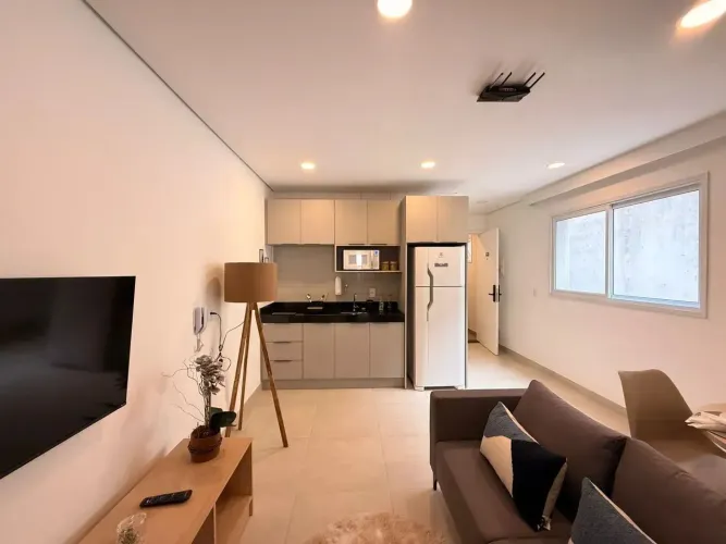 Apartamento MOBILIADO para locação com 1 Dormitório 37m2 em República - São Paulo - SP