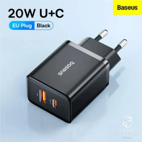 Carregador Baseus 20w Carregue iPhone e Android Super Rápido Entregamos na Sua Casa