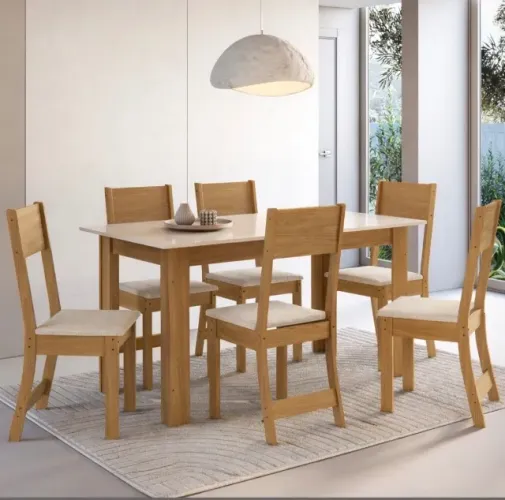 Conjunto de Jantar Modena 6 Lugares