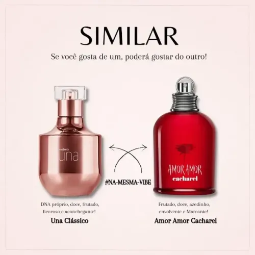 UNA TRADICIONAL  Lançado em 2012, Una é um perfume sofisticado e sensual
