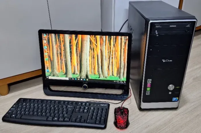 Pc Computador Cpu Completa Intel 4gb Ram Hd500gb e Monitor AOC 18,5" Windows 10