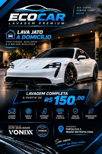 LAVA JATO A DOMICÍLIO
