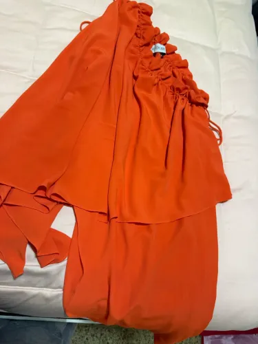 Blusa laranja boudoir