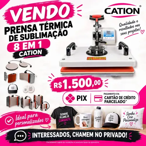 Máquina de sublimação 8 em 1