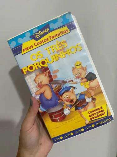 Fita VHS Os 3 porquinhos