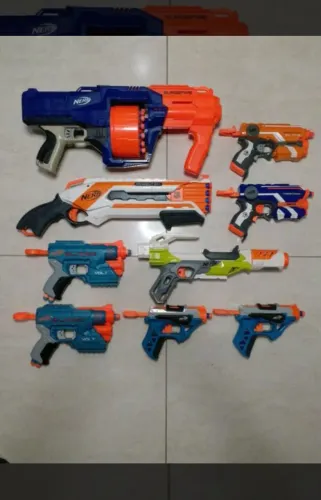 Nerf Super kit com 9 unidades