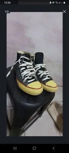 Tênis All Star Cano Alto Preto - Tam 40 - Cadarços Novos