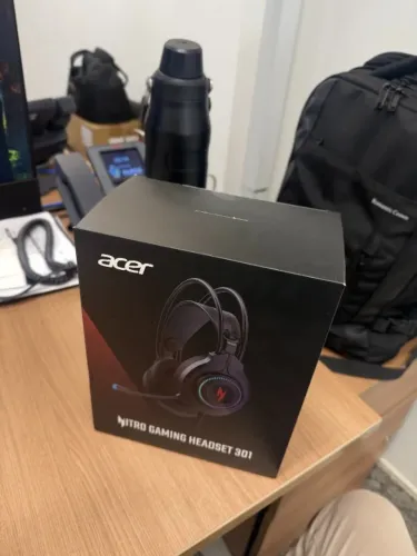 Headset Gamer Nitro NHW301 50mm RGB Preto Lacrado