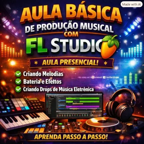 Aula Presencial Produção Musical com FL Studio