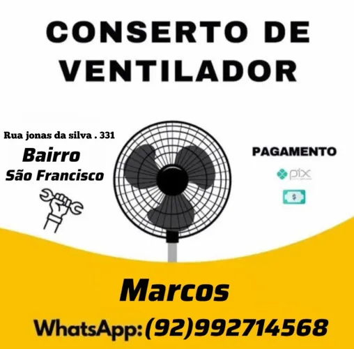 Conserta - se ventiladores em geral