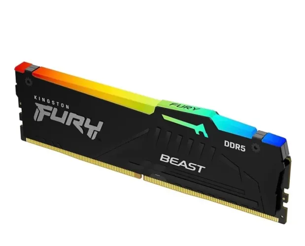 Memória ddr5 fury kingston 16gb rgb