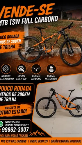 Mtb tsw full carbono 
