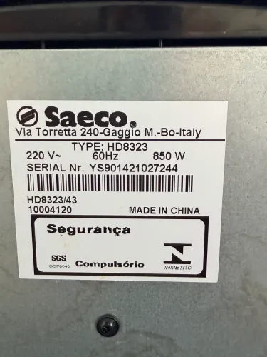 Cafeteira Italiana expresso manual Saeco Poemia HD8323/43 (220V)