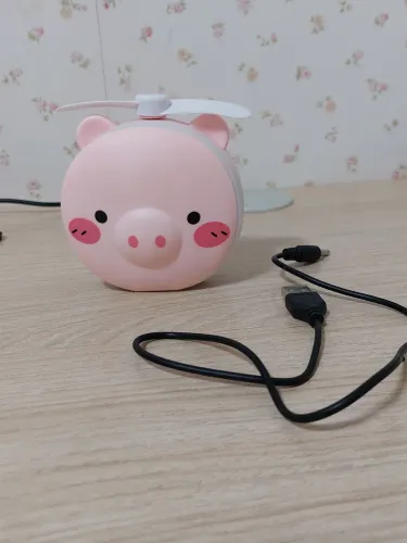 Mini ventilador e espelho portátil