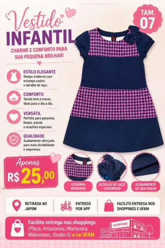 Vestido Infantil 