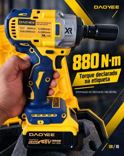 Chave de Impacto 880Nm POTENTE