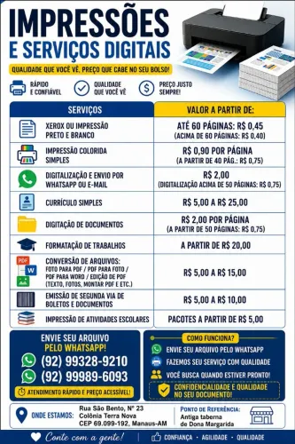 GRÁFICA XEROX E IMPRESSÃO 