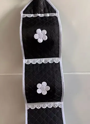 1 Porta De Papel Higiênico Matelado Avulso P/ 3 Rolos
