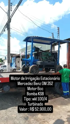 Motor bomba de irrigação estacionário