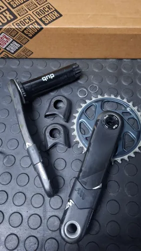 Pedivela Sram Descent Carbon 170mm com coroa X-Sync 2 32T 3mm offset