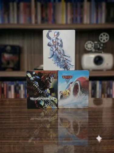 Lote 3 Steelbooks Bluray Transformers, Cars 3 e Homem Formiga é a Vespa