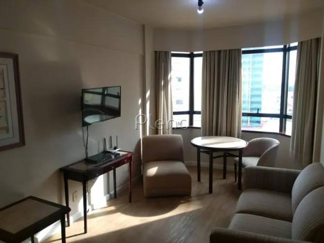 Flat à venda em Campinas, Centro, com 1 quarto, com 45 m², LHirondelle Flat