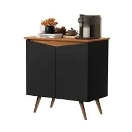 Buffet Aparador Encanto 2Pts Preto.Nature Maria Moveis - Entrega Rápida! 