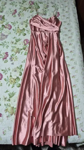 Vestido De Festa Rose Gold