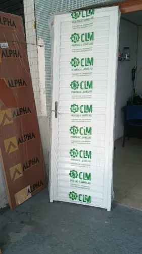 PORTA DE ALUMINIO BRANCO - SOB ENCOMENDA