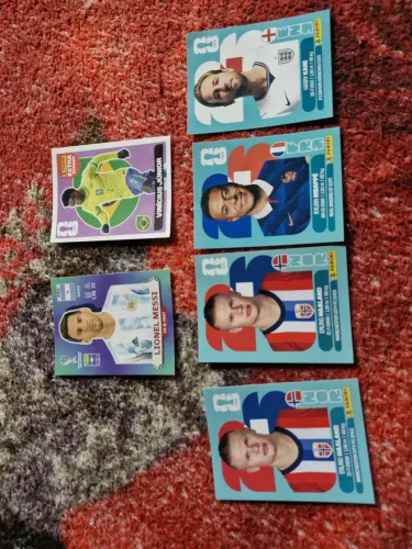 Figurinhas raras da Copa.