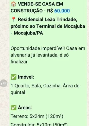 Vendo casa no residencial leão Trindade