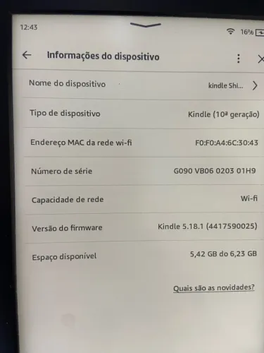 Kindle 10 geração