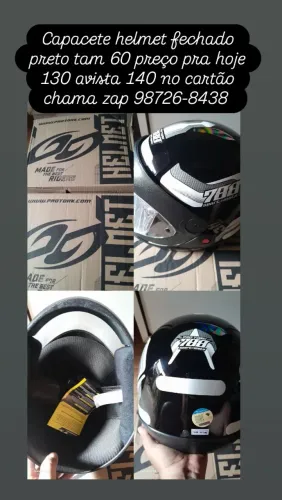 Capacete fechado novo