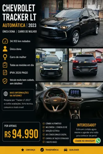 Chevrolet Tracker LT 1.0 Turbo 12V Flex AUT 2023