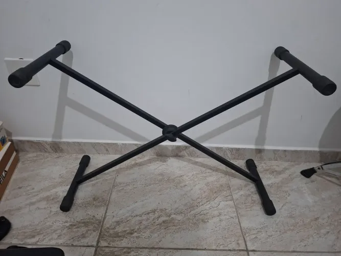 Pedestal suporte em X para Teclado Musical