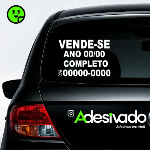 adesivo vende-se carro