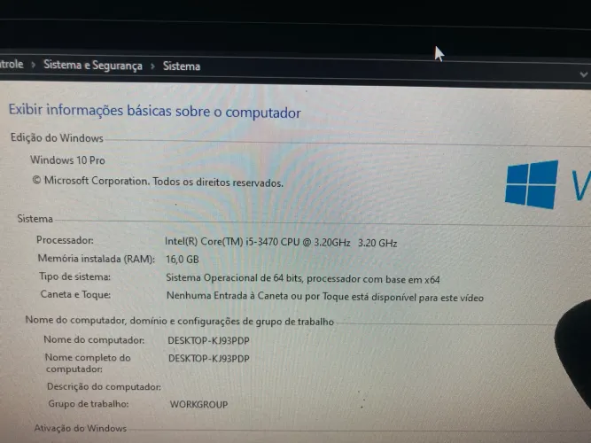 Computador Home i5 3470 - 16gb RAM - RX 550 4gb