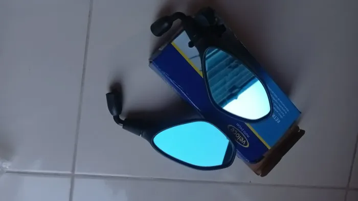 Retrovisor f800 espelho azul