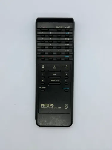 Controle Remoto Original Philips AV5634 Vídeo Cassete VCR Made in Japan