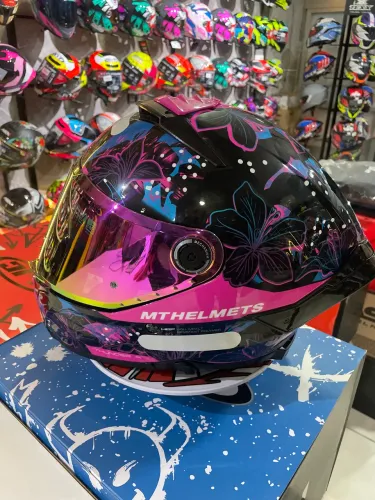 Capacete MT Helmets feminino Pink