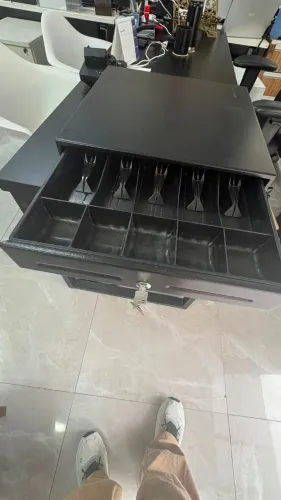 Gaveta De Dinheiro Para Caixa Registradora PDV Com Chave - Semi Nova