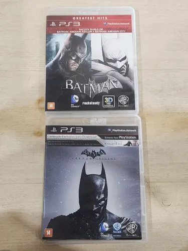 Kit Batman Arkham Asylum, City e Origins de play 3