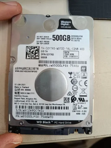 HD para notebook 500GB