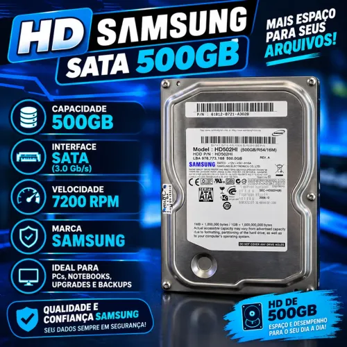 HD Samsung Sata 500GB