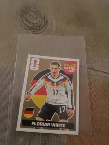Figurinha extra sticker legend Florian Wirtz gold ouro
