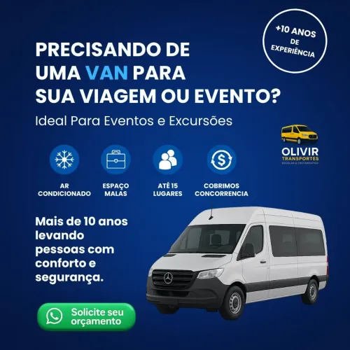 Van executiva para viagens eventos festas fretamento em geral 