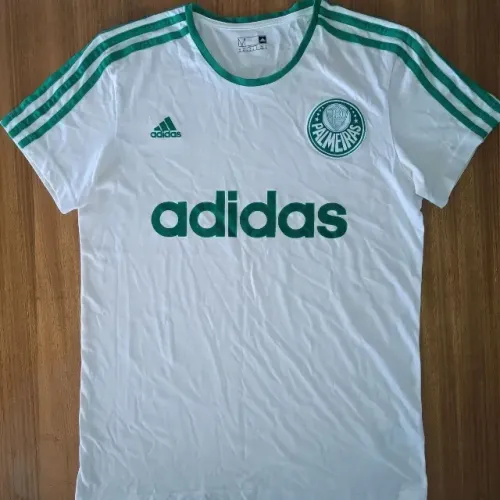 Camisa Original Palmeiras Adidas Branca Retrô Tamanho P 2015
