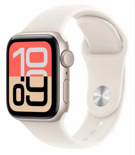 Apple Watch SE 2 GPS, Caixa Estelar de Alumínio de 40 mm, Pulseira Esportiva Estelar