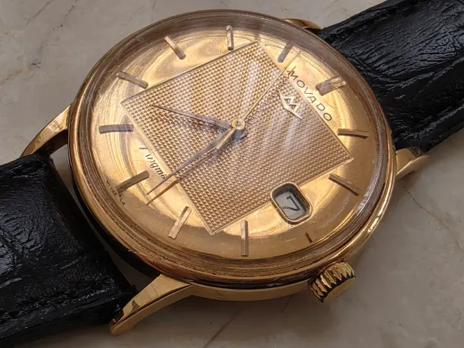 Relógio Movado Kingmatic. Ouro 18k.