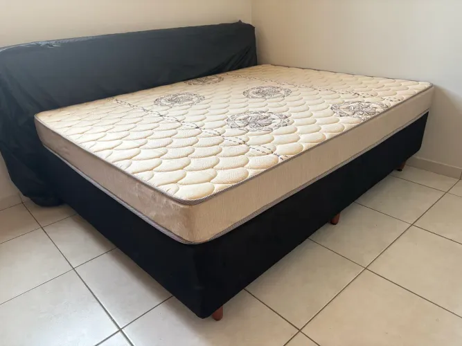 Cama box casal com colchão D33